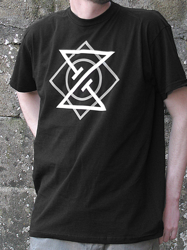 Meta Punk [ALPHA-NERD] - t-shirt - white, grey on black // Photo 1