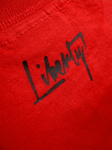 Free Spirit [ANARCHIST-FLAG] - t-shirt - black, red on red // Photo 3