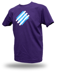 Squared Circle [DREIPFEIL / ANTIFASCIST-QUADER] - t-shirt - purple