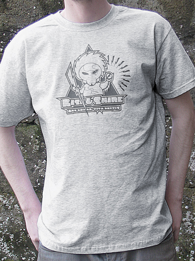 Rise & Shine [MISSION-PATCH] - t-shirt - grey on heather grey // Photo 1