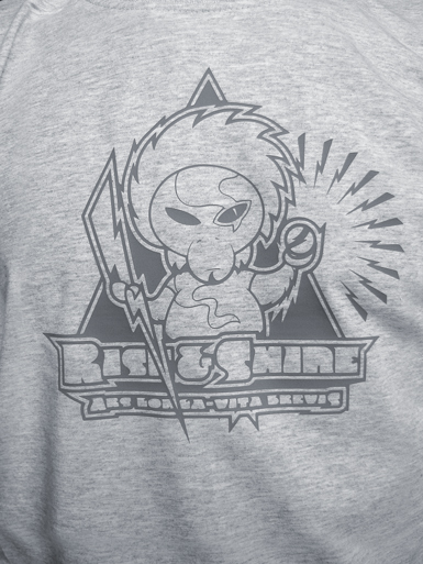 Rise & Shine [MISSION-PATCH] - t-shirt - grey on heather grey // Photo 2