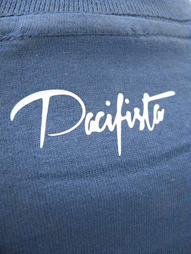 Peace Dove [PACIFIST] - t-shirt - white on steel blue // Photo 3