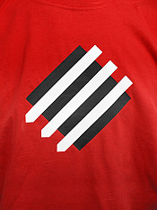 squared-circle, t-shirt, red – Front