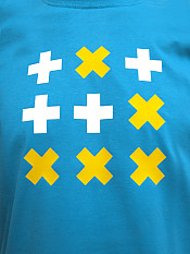 digital-native, t-shirt, azure – Front