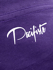 peace-dove, t-shirt, purple – Back