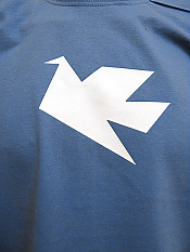 peace-dove, t-shirt, steel-blue – Front